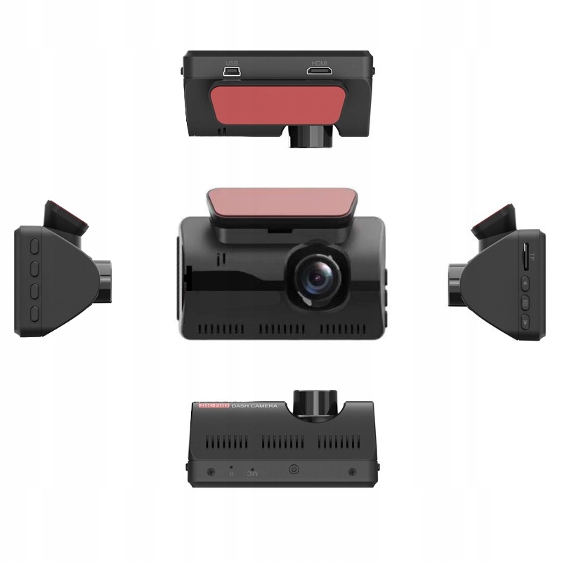 REJESTRATOR JAZDY V300 KAMERA COFANIA PRZOD TYL Producent code 04264