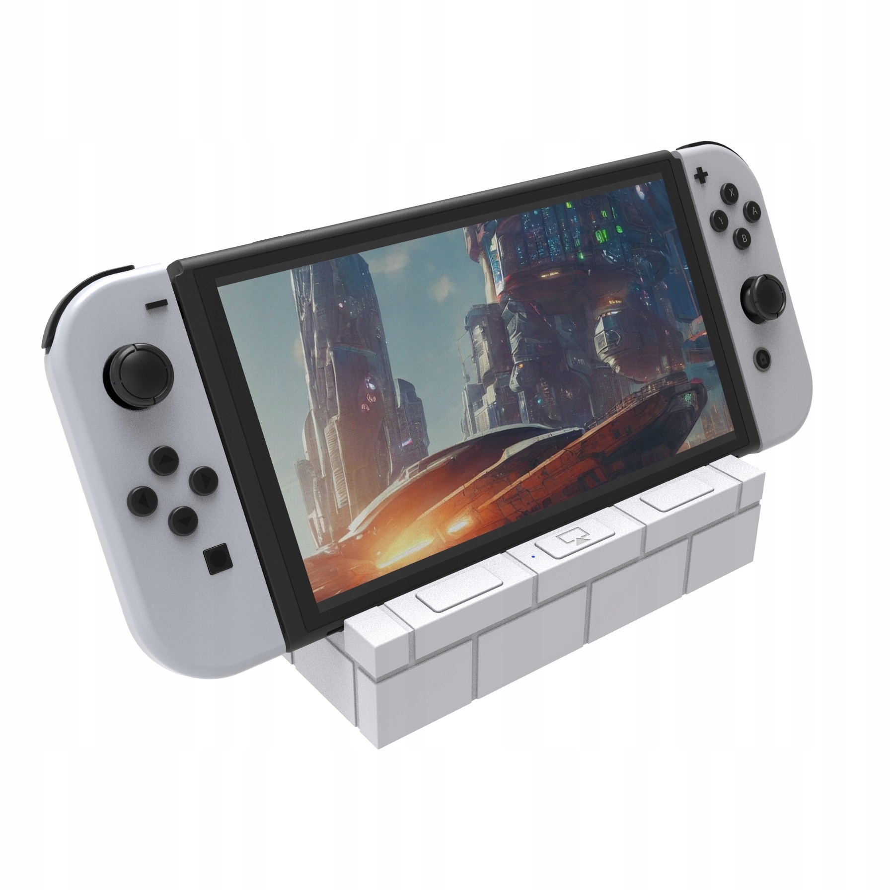 Stacja dokująca dock ładująca Bricks Nintendo Switch Oled Biały