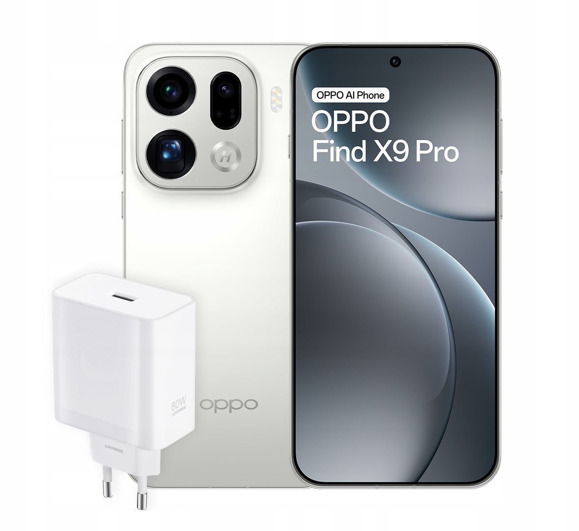 Smartfon Oppo Find X9 Pro 16/512 Gb Biały Ładowarka Oppo Supervooc 80W