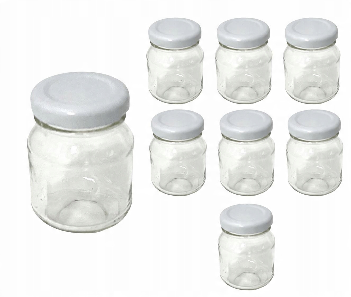 

16x Słoik Szklany TO-85 ML Z Wieczkiem Mały Miód