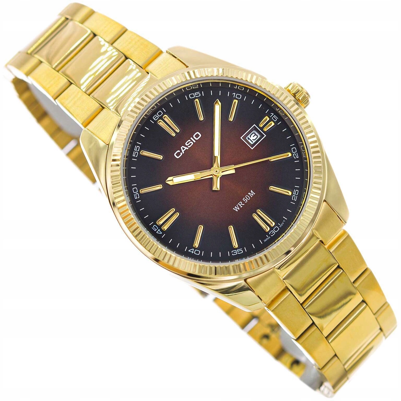 Pánské Hodinky Casio MTP-1302PGC-5AVEF Klasický Náramek Datumovka 50 M