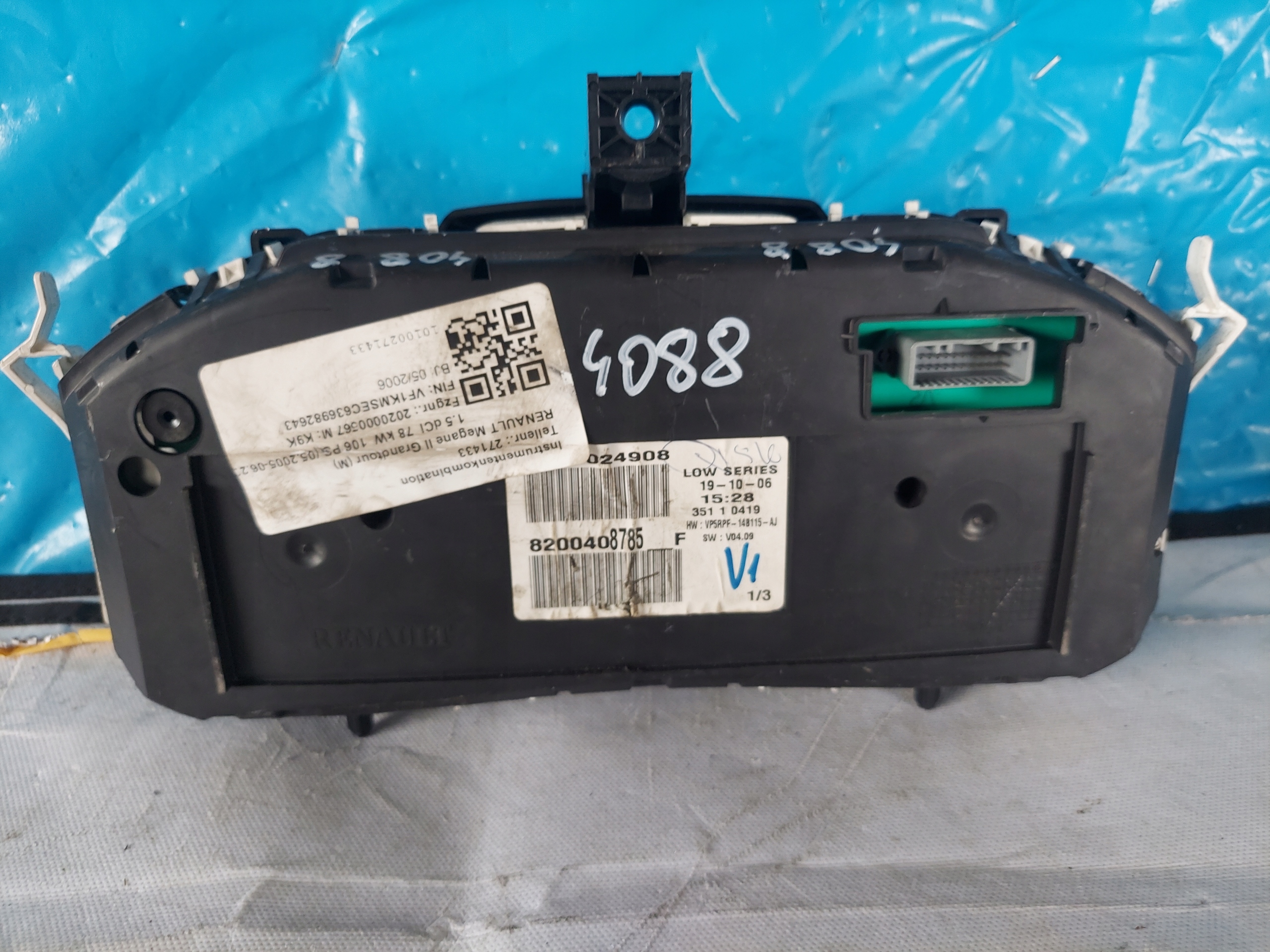 dials clock MEGANE II 1.5 DCI 8200408785