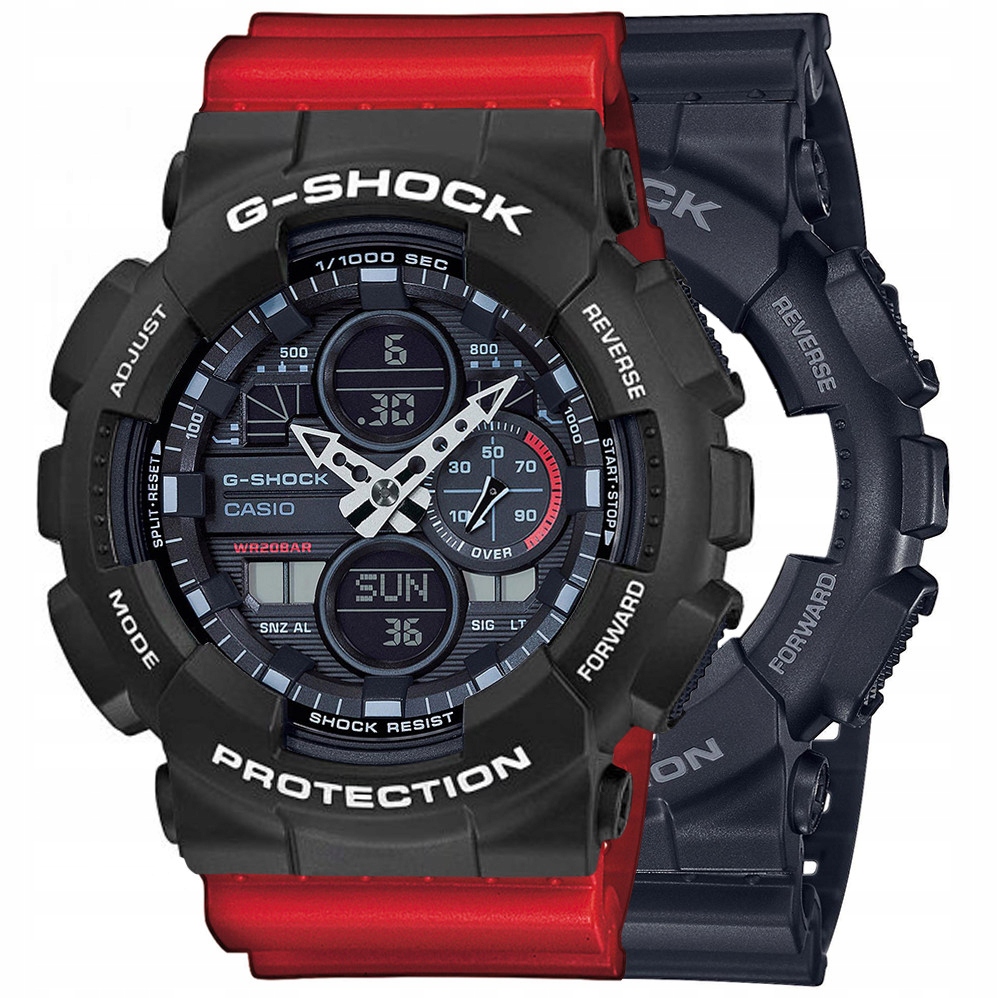 Sada G-shock GA-140-1A1ER Černá Červená