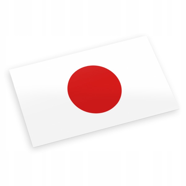 Naklejka Flaga Japonia na Samochód, Kamper, Motocykl, Jdm