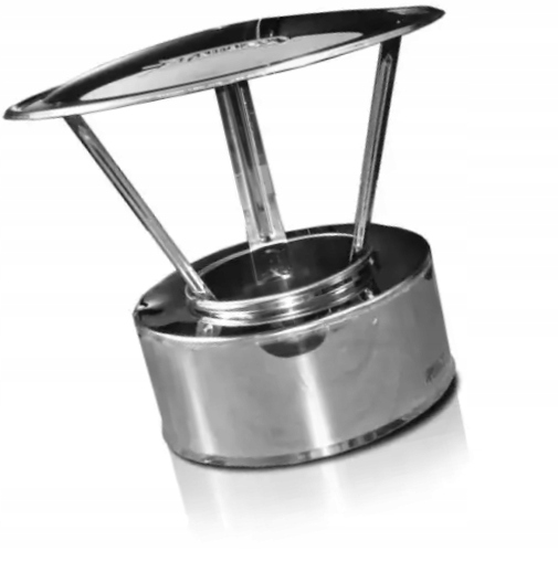 Kd Stříška s zakončením izolace, kyselinovzdorná, průměr 150 g, 1,0 mm, komínová vložka