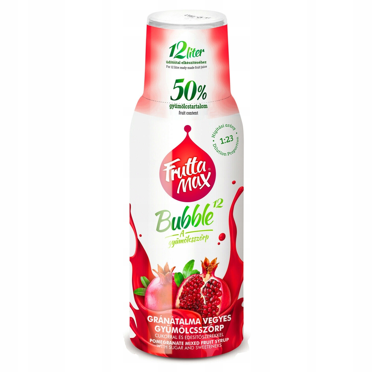 

Syrop FruttaMax Granat 500 ml na 12 titrów