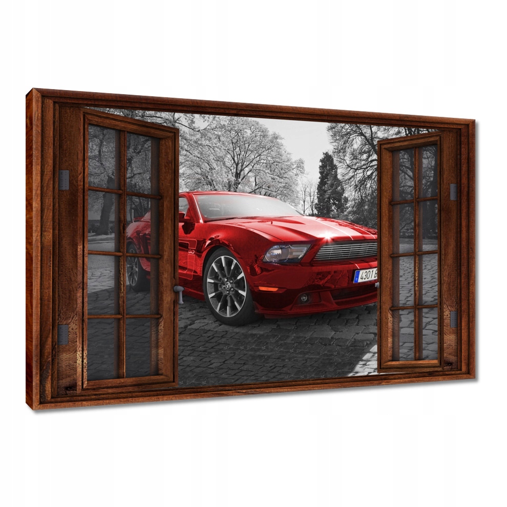 

Obrazy 120x80 Czerwony Ford Mustang Usa