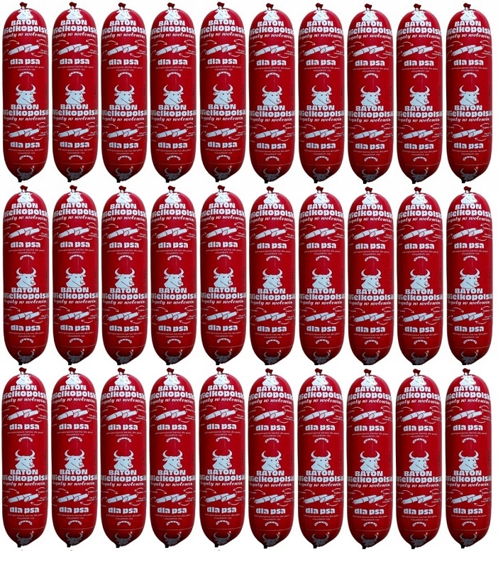 Levně Velkopolská tyčinka pro psa hovězí maso 900 g x 30 ks