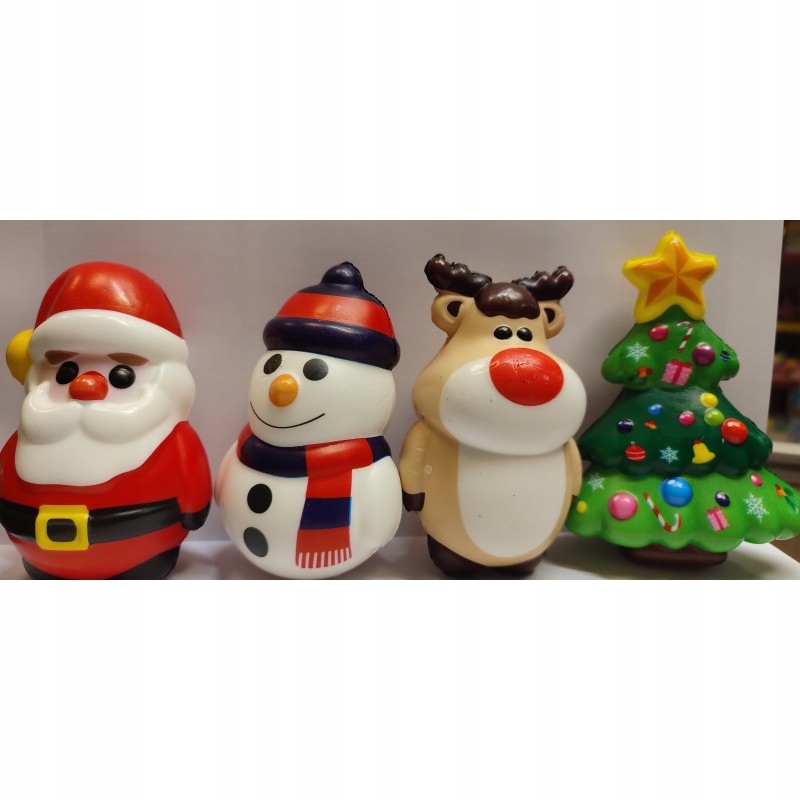 

Gniotek Squishy Mikołaj Renifer Bałwan Choinka 10c