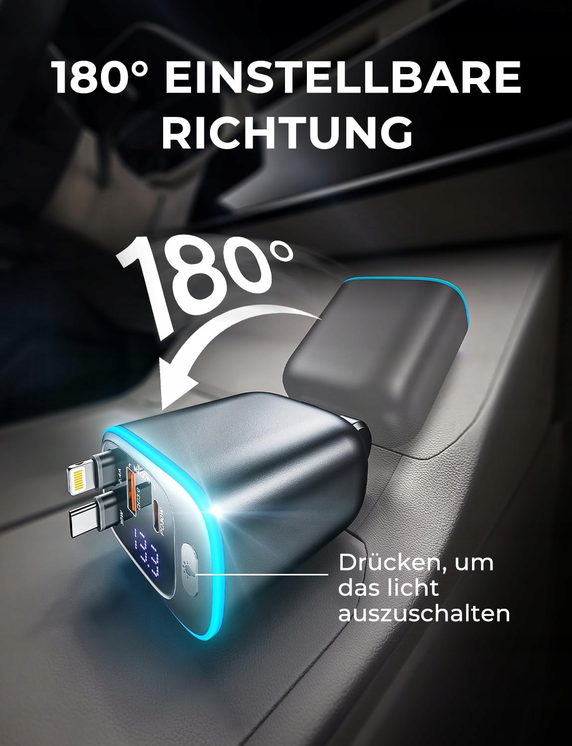 ROLGNO Ładowarka 72W 4 Porty USB C iPhone Galaxy — miniatura 5