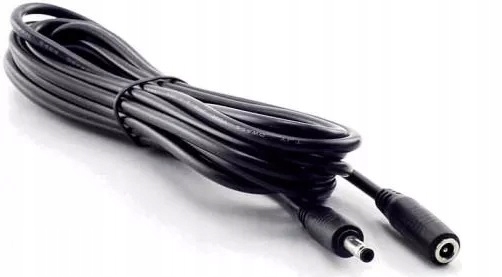 Przedłużacz 3M czarny 3 m DC 2,1/5,5 mm
