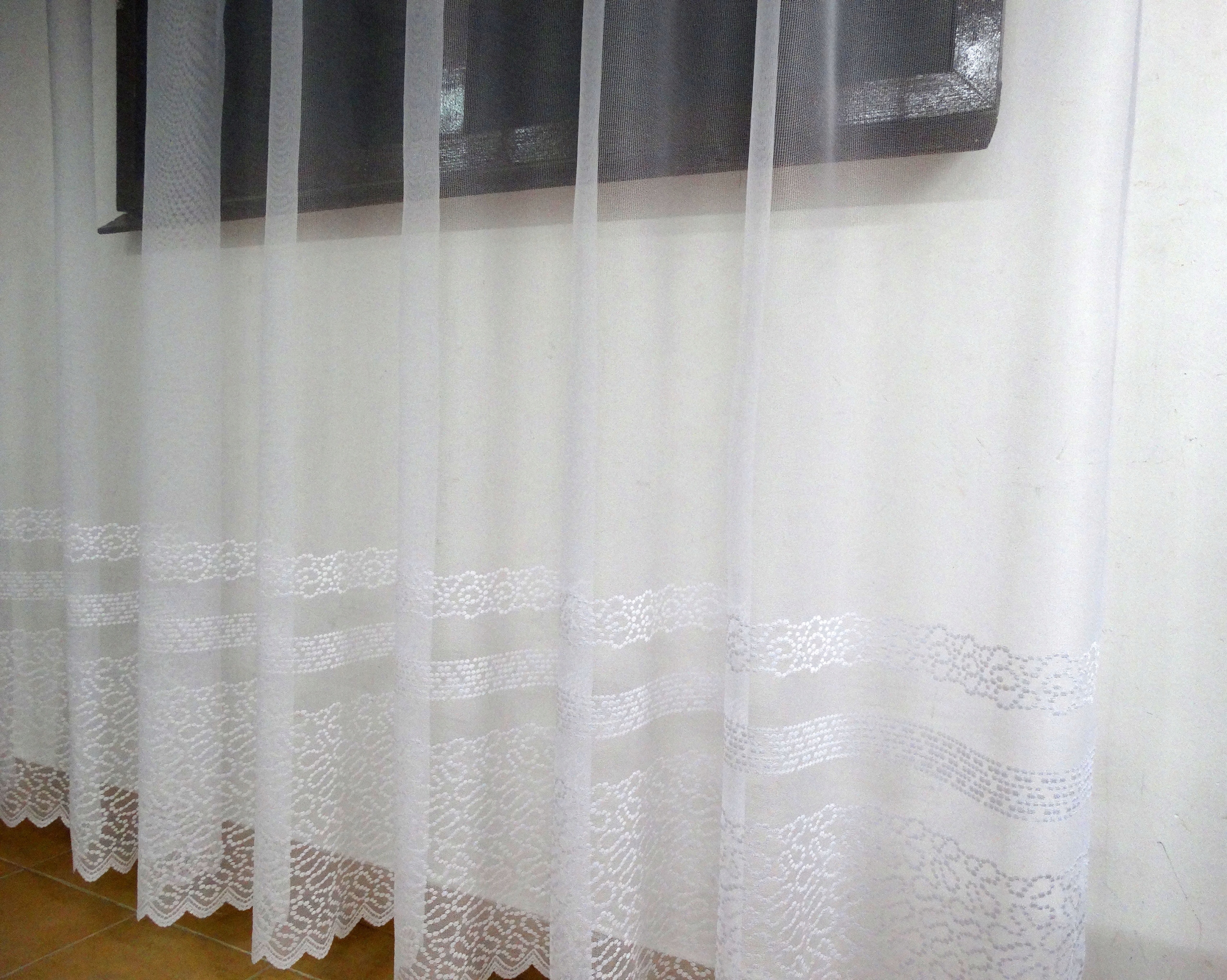 Mg Záclona 618/333 Bílá 410X250 cm Hotová S Páskou K