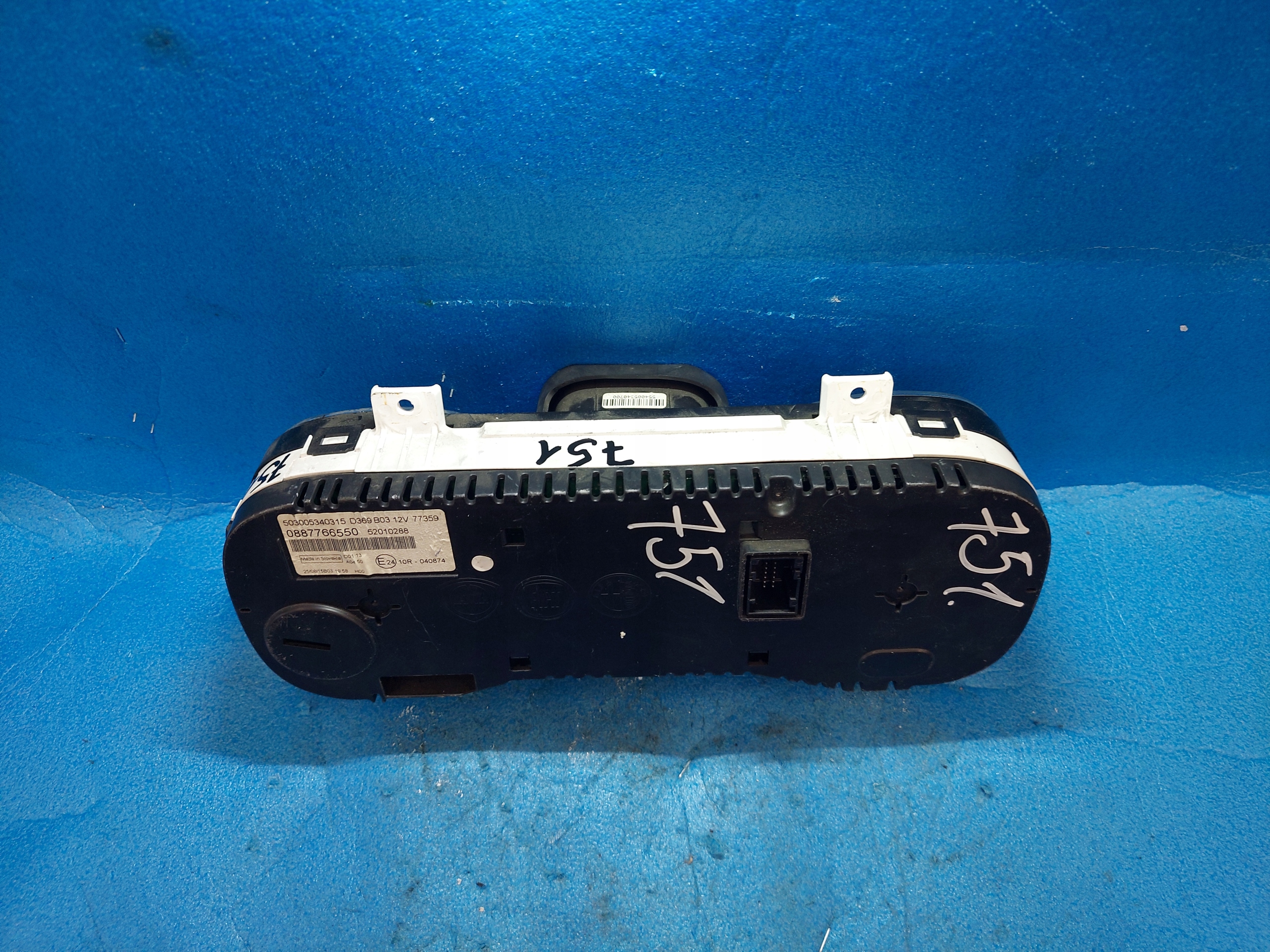 dials clock PANDA III 1.3 MJTD 0887766550