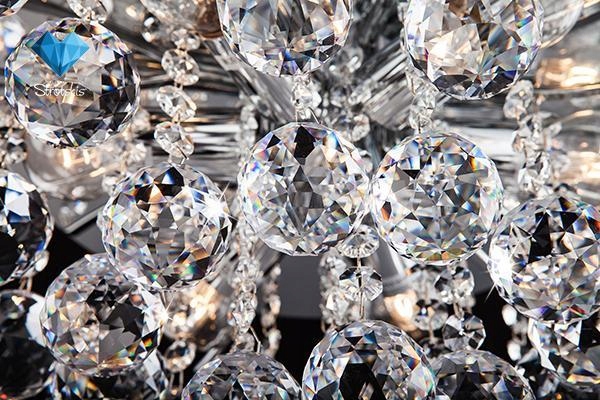 Plafon sufitowy CHROM kryształowe kule SARA 6 Kod producenta 10020/6