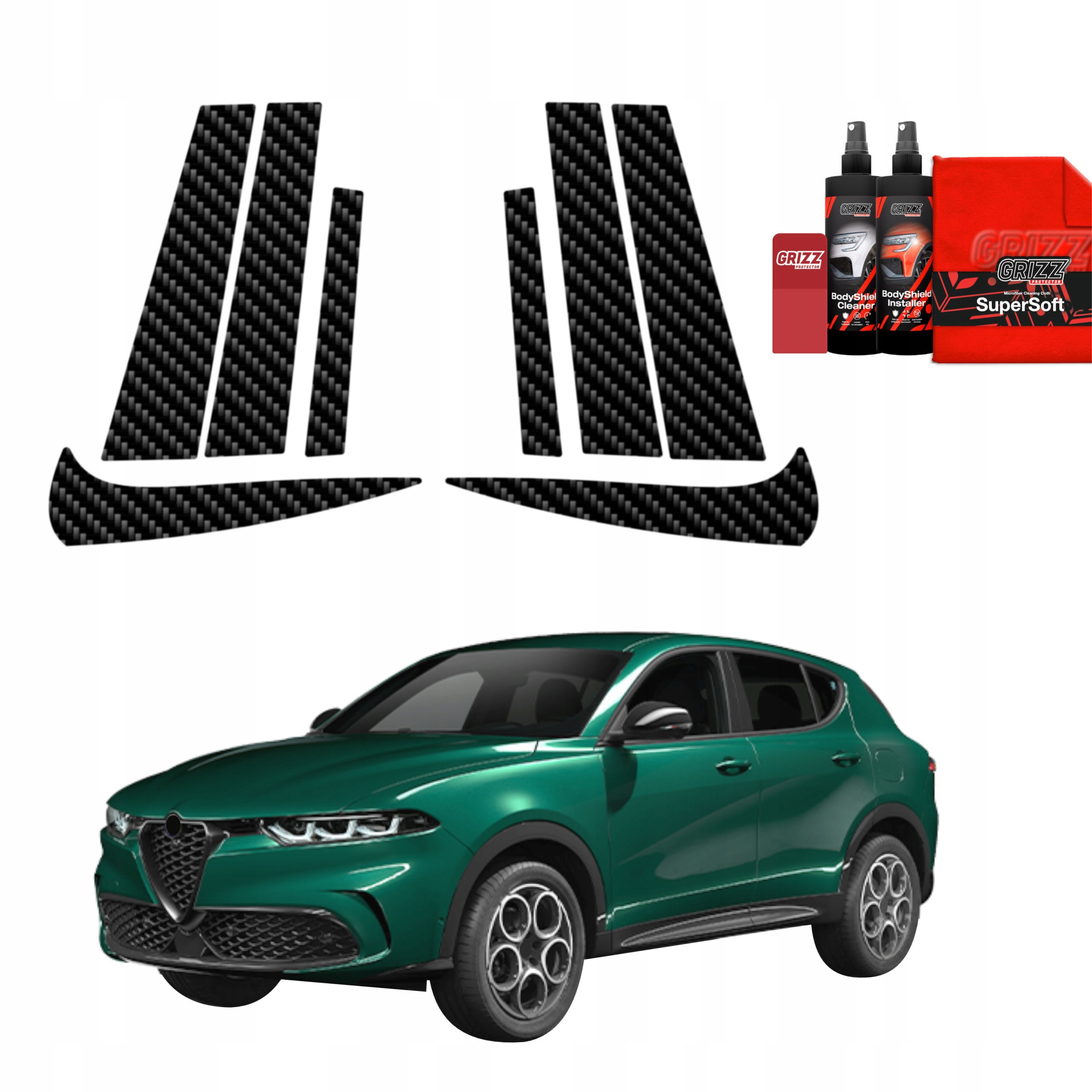 8v1 Fólie na sloupky pro Alfa Romeo Tonale (2022-2025)