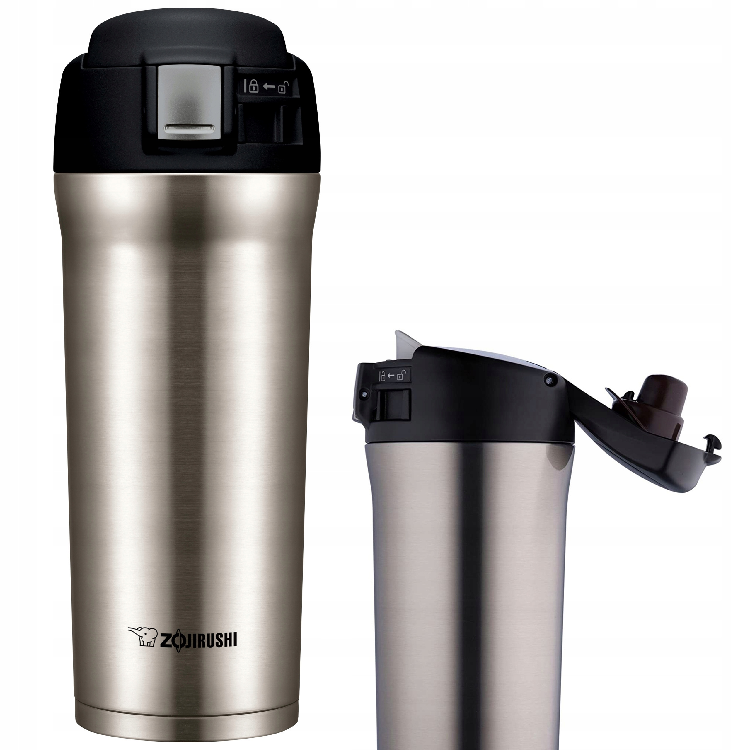 Termohrnek vakuový japonský stříbrný Zojirushi YAF48 480 ml