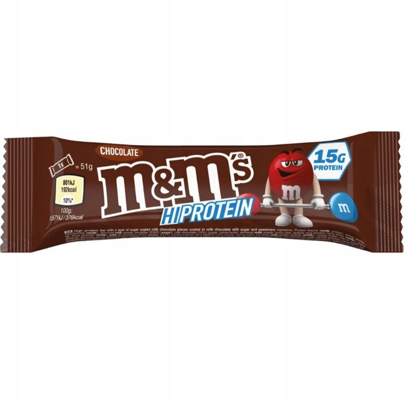 Mars M&m's 51 g proteinová tyčinka s příchutí čokolády a proteinu