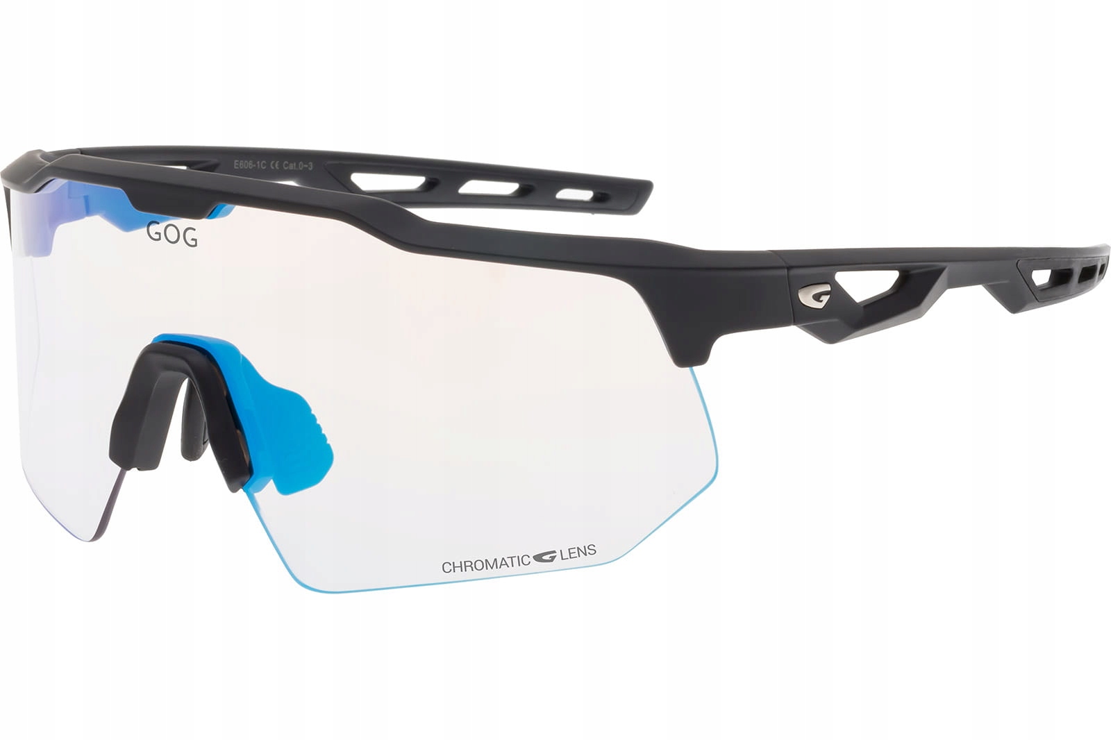 Fotochromatické brýle Gog Loki Černá Matná, Bílo-modrá Zrcadlovka