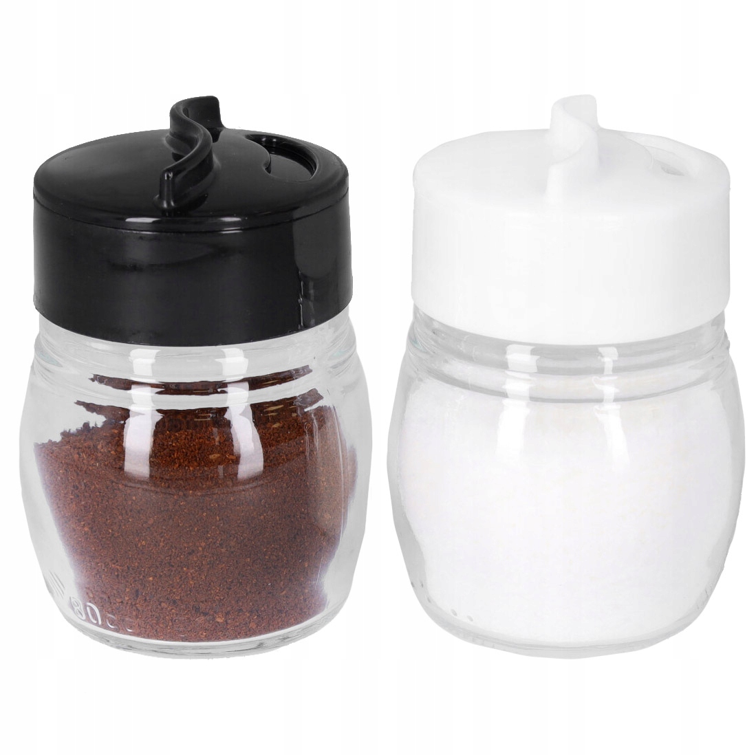 SOLNICZKA PIEPRZNICZKA KOMPLET SZKLANA SOLNICZKA I PIEPRZNICZKA KLASYCZNE