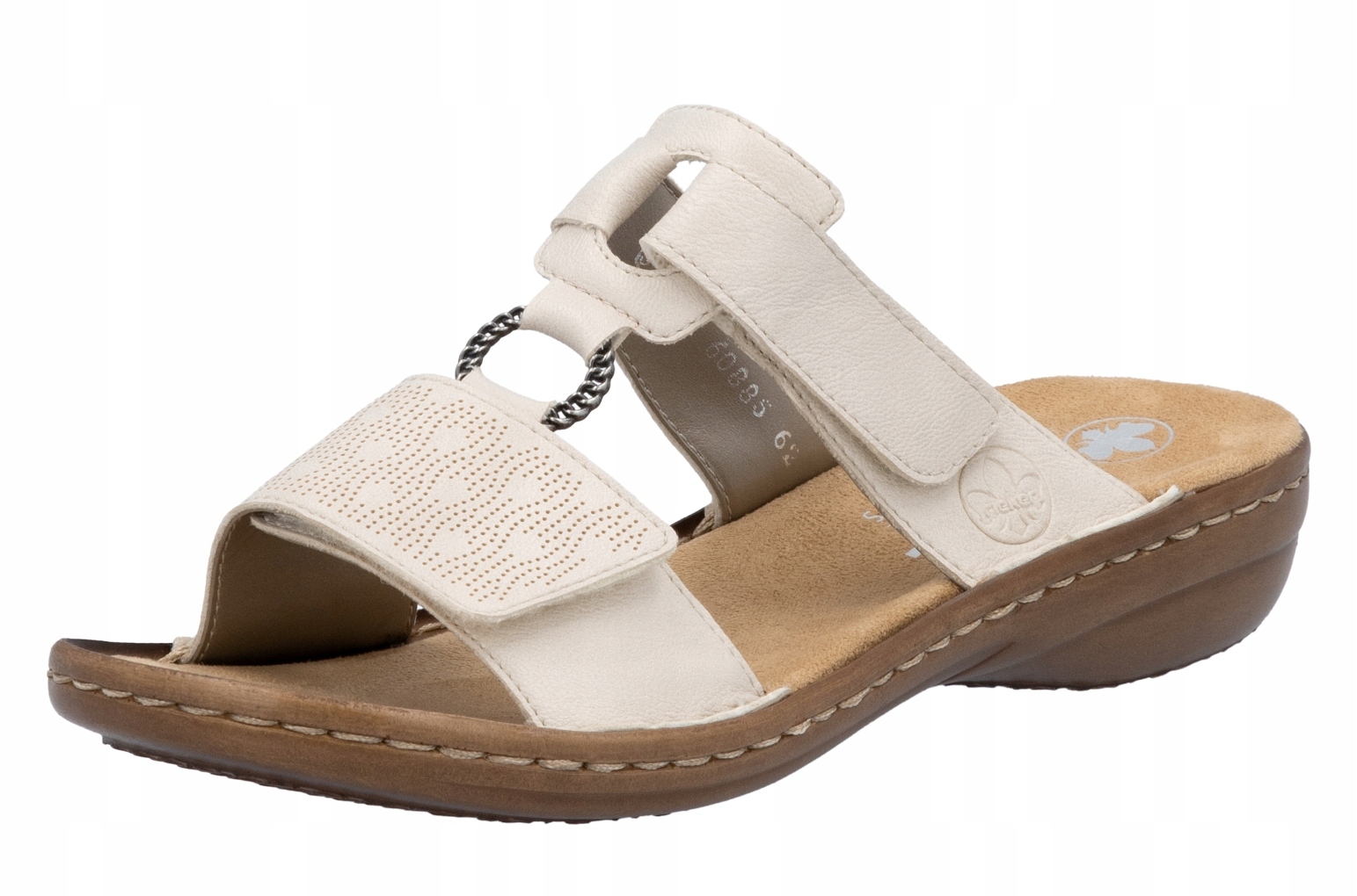 Rieker 60885-62 vel.39 pohodlné klasické béžové nazouváky