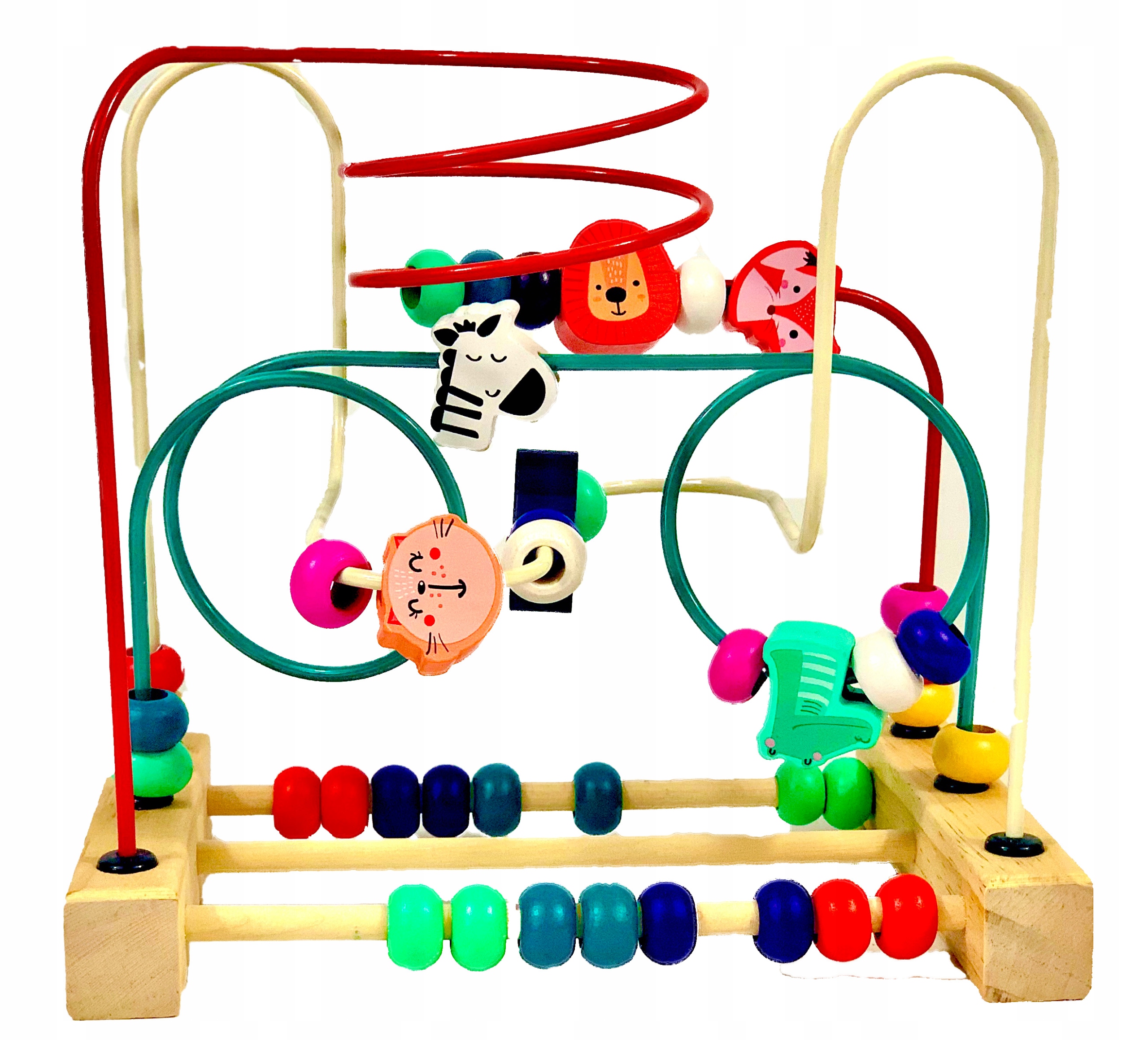 Przeplatanka labirynt pętla motoryczna drewniana