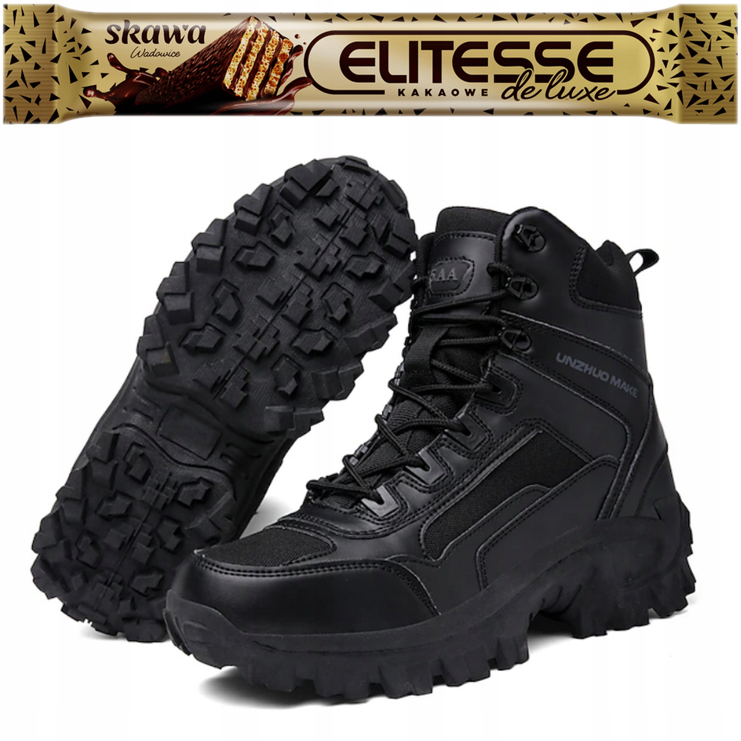 Pánské vojenské taktické zimní pracovní Trekingové boty černé vel.