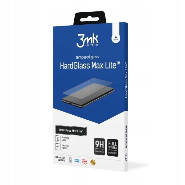 

3MK HardGlass Max Lite Sam S23 Ultra S918 czarny/b