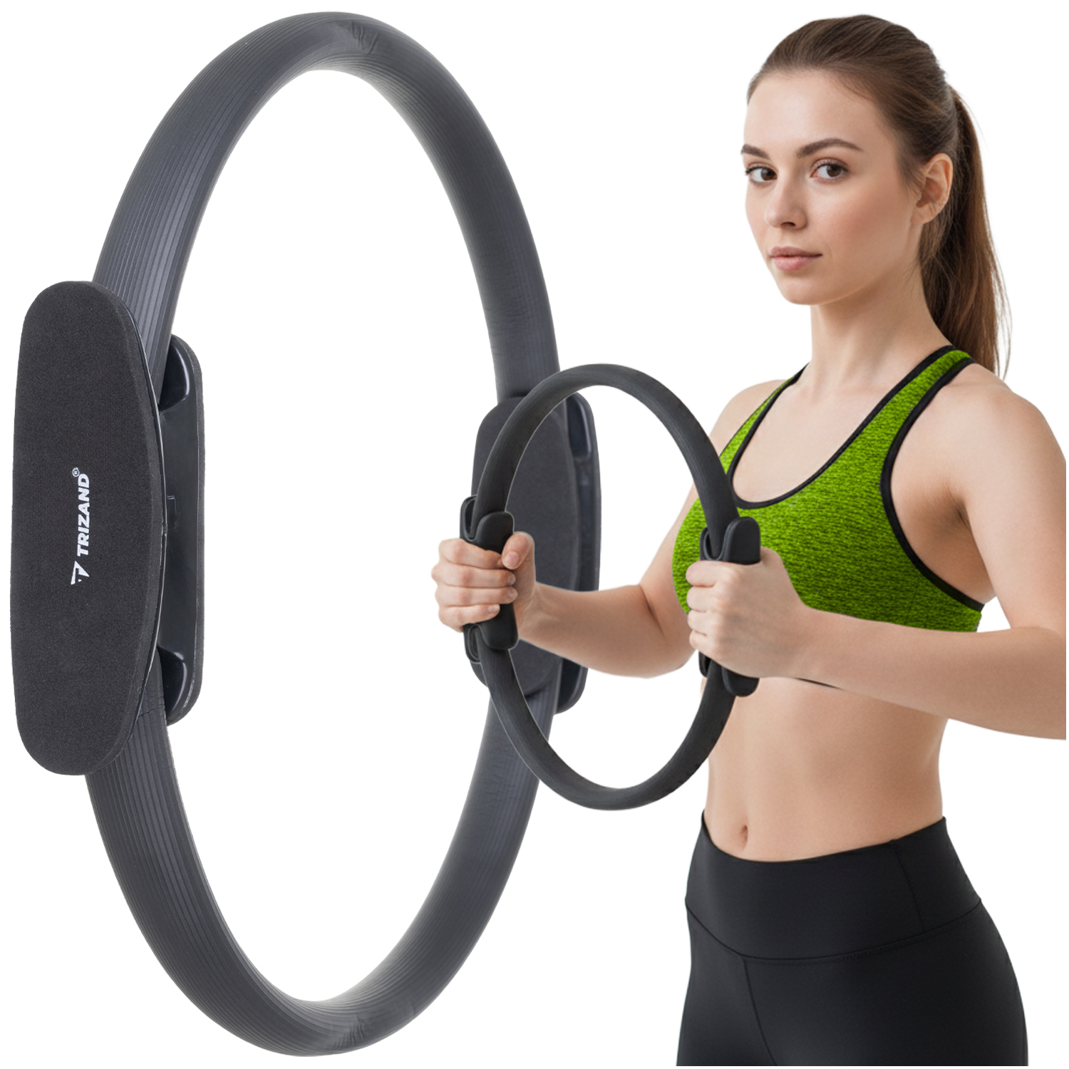 Obręcz do Pilatesu Trizand 38cm Jogi Fitness do Ćwiczeń Pierścień Koło Ring