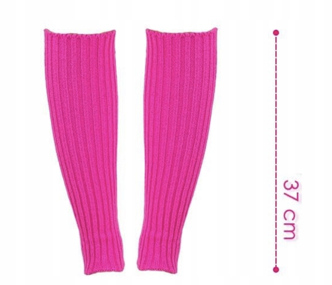 STRÓJ ZESTAW lata 80 NEON KOLCZYKI NASZYJNIK SPÓDNICA RĘKAWICZKI DISCO 8w1 Rozmiar S