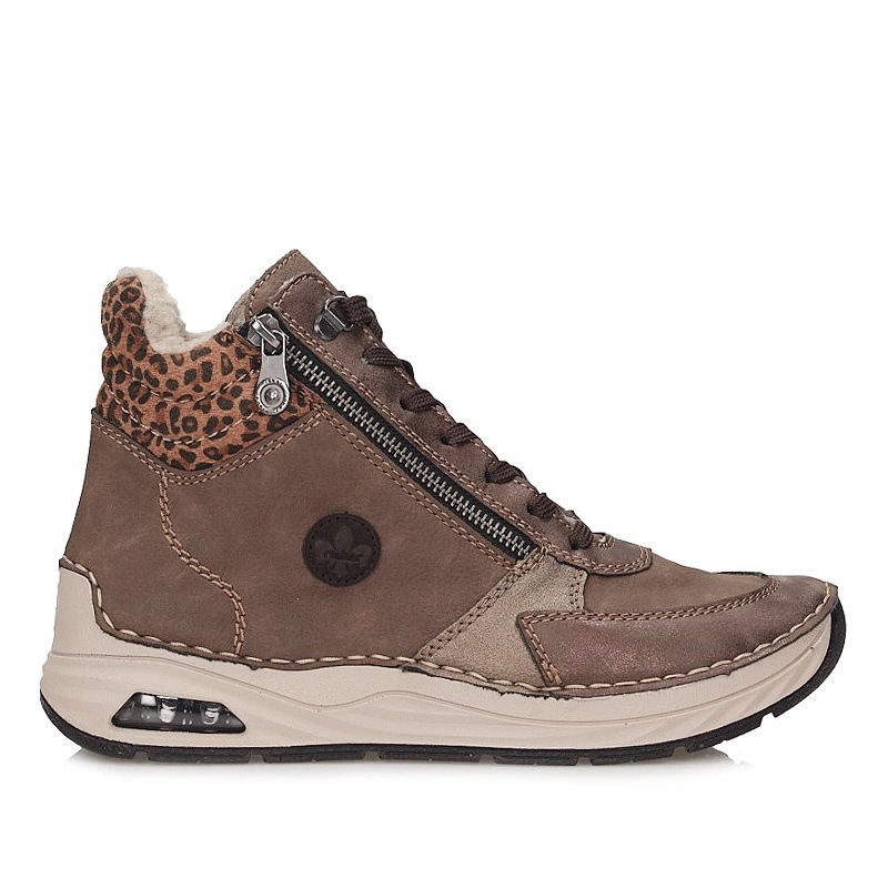 Pohodlné šněrovací dámské kotníkové boty Rieker 44565-25