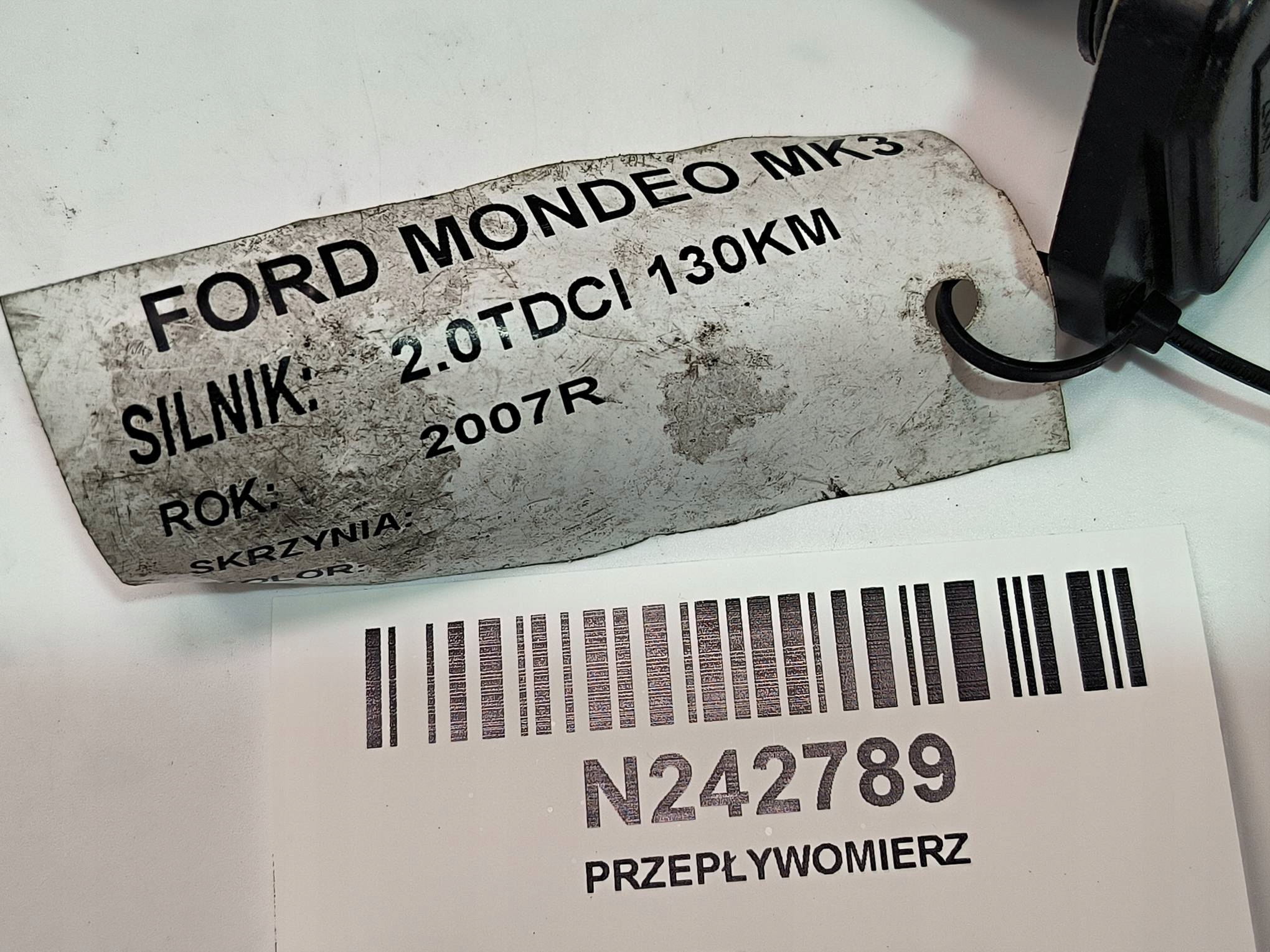 flow meter XS7F-12B579-AA FORD MONDEO MK3