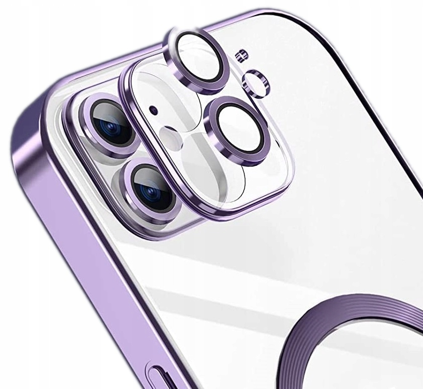 ETUI + FOLIA CERAMICZNA do IPHONE 12 case do MagSafe PRZEZROCZYSTE / KOLORY Typ plecki