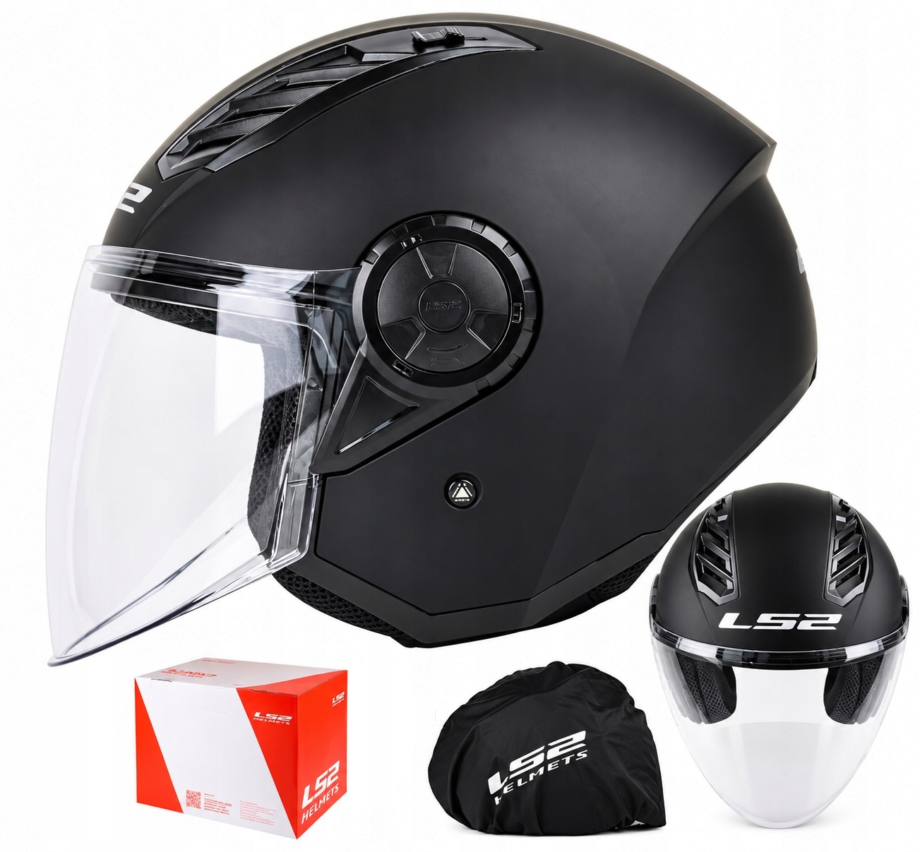 Otwarty Kask Motocyklowy Najnowszy OF562 LS2 OF616 Airflow II Jet Mat L e06