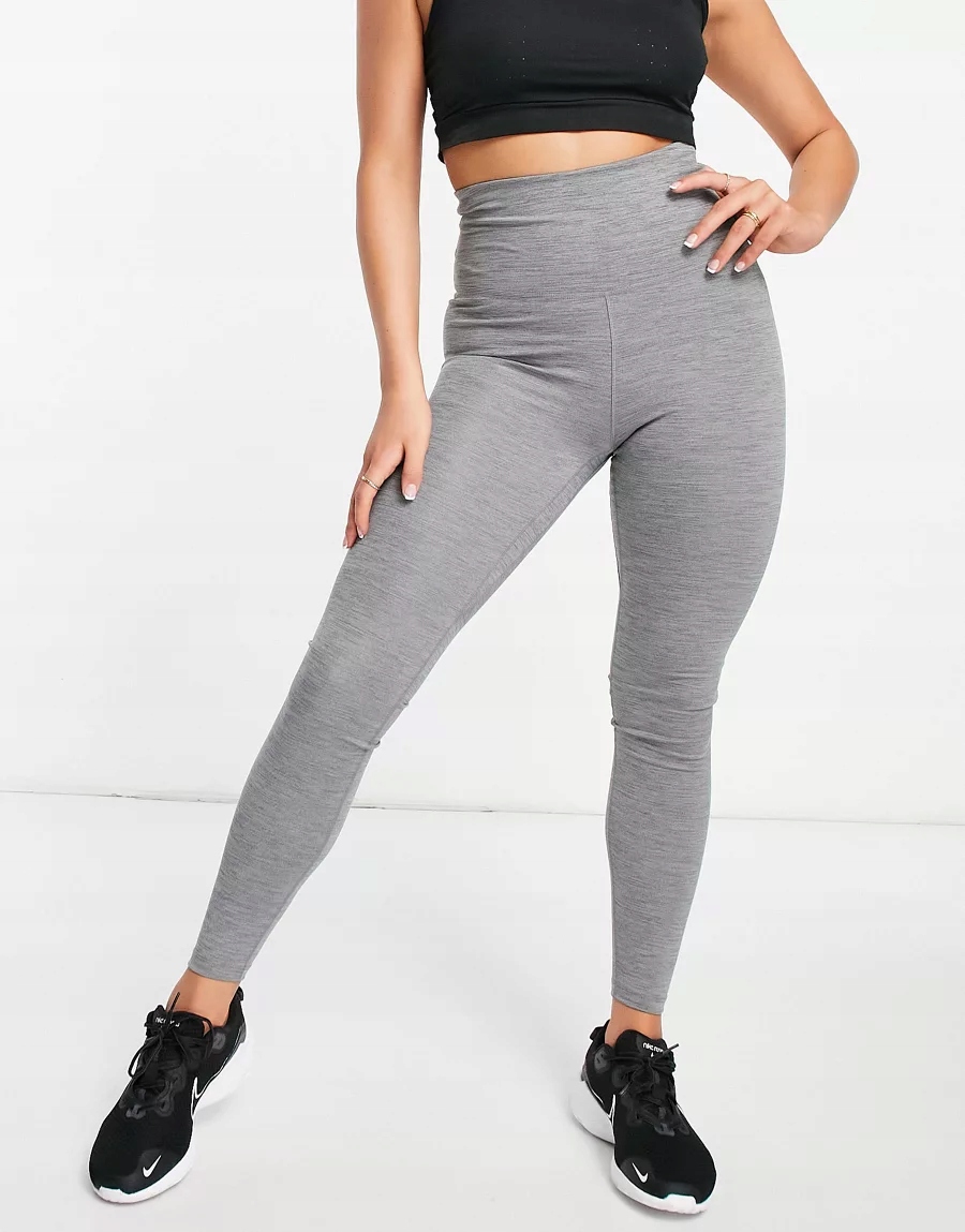 Nike Legginsy Damskie Szar Sportowe Z Logo S 1XBG