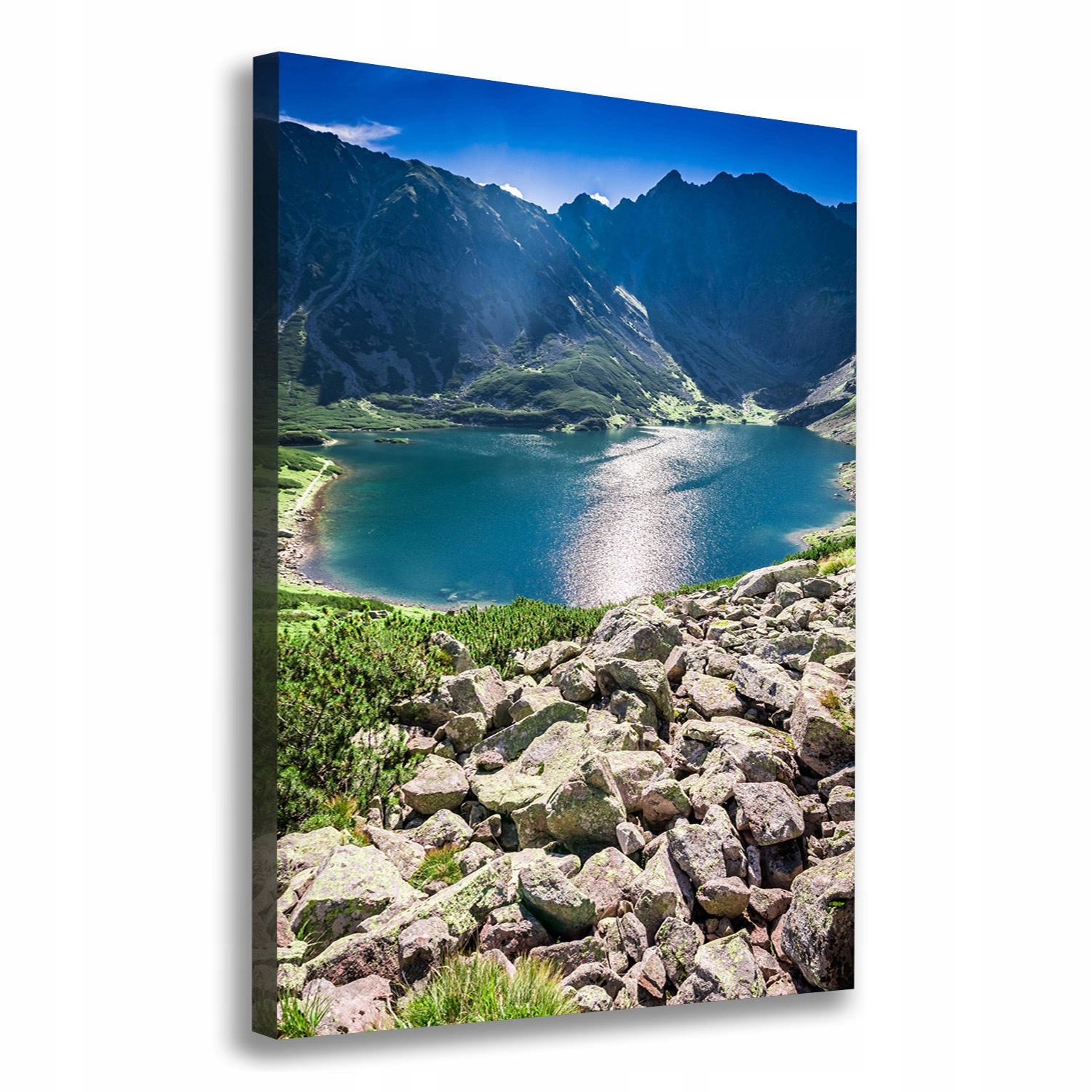 

Foto obraz na płótnie Czarny staw Tatry 70x100 cm