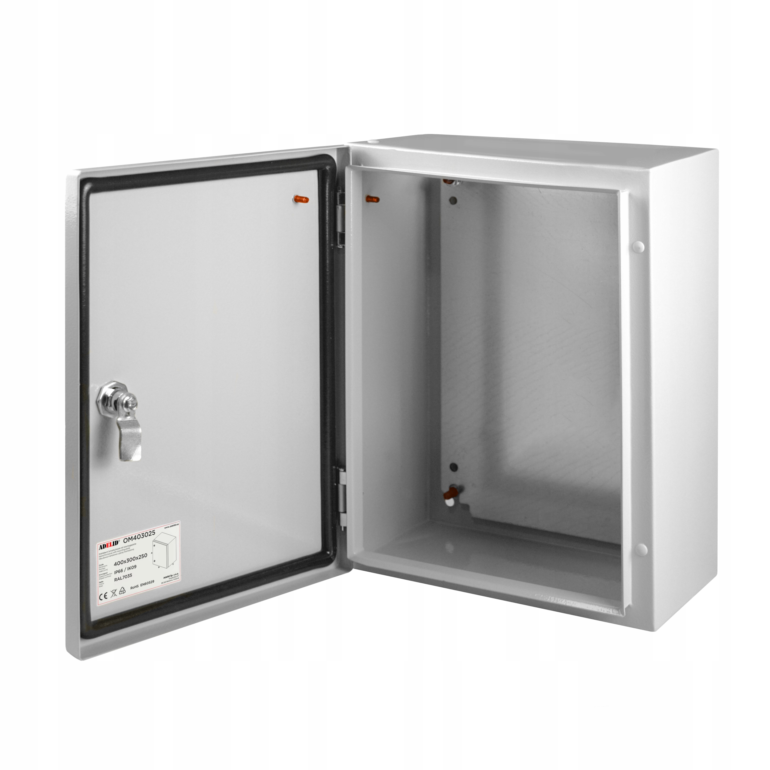 Skrzynka Elektryczna Rozdzielnia Obudowa Metalowa 40X30X25 Szafa Natynkowa