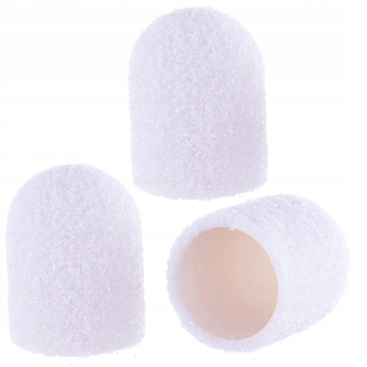 

3x Kapturek ścierny pedicure Abs Pod 13mm #80 biał