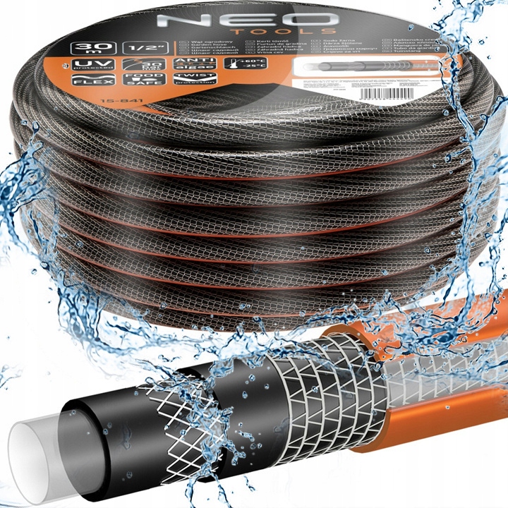 Záhradná Hadica 1/2" 30 M 6-VRSTVOVÁ Profesionálna Neo Tools