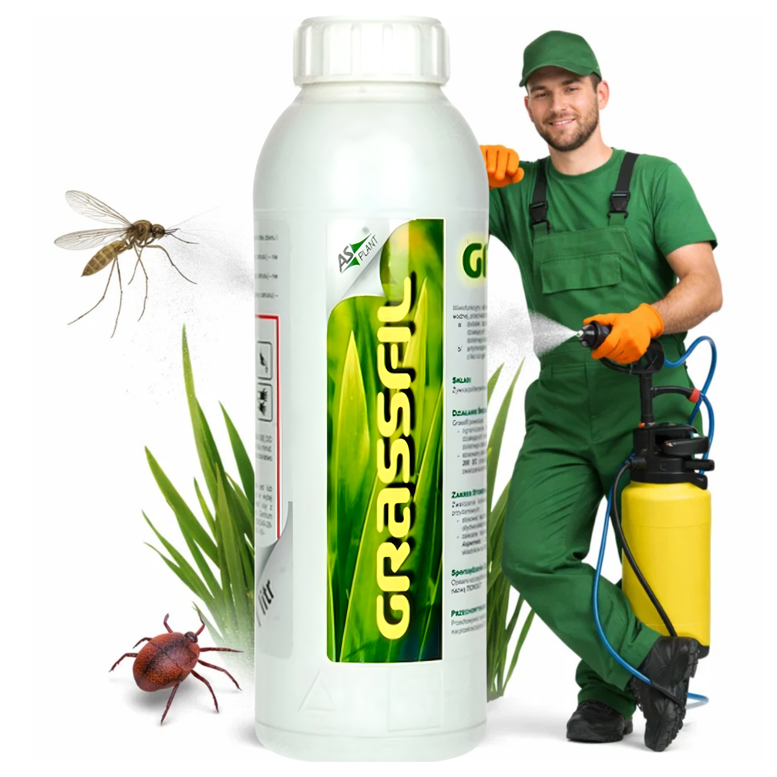 Fixátor Postřik Na Komáry Mouchy Klíšťata Koncentrát Grassfil 1L