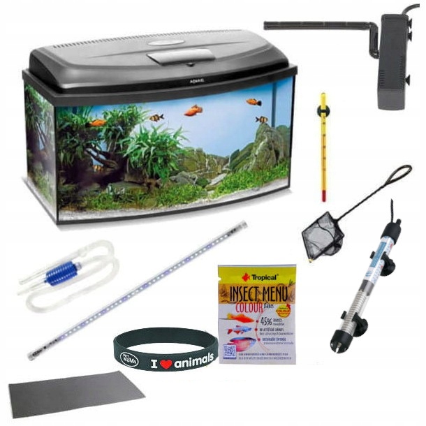 Akwarium 60 LED profil + full wyposażenie - V2