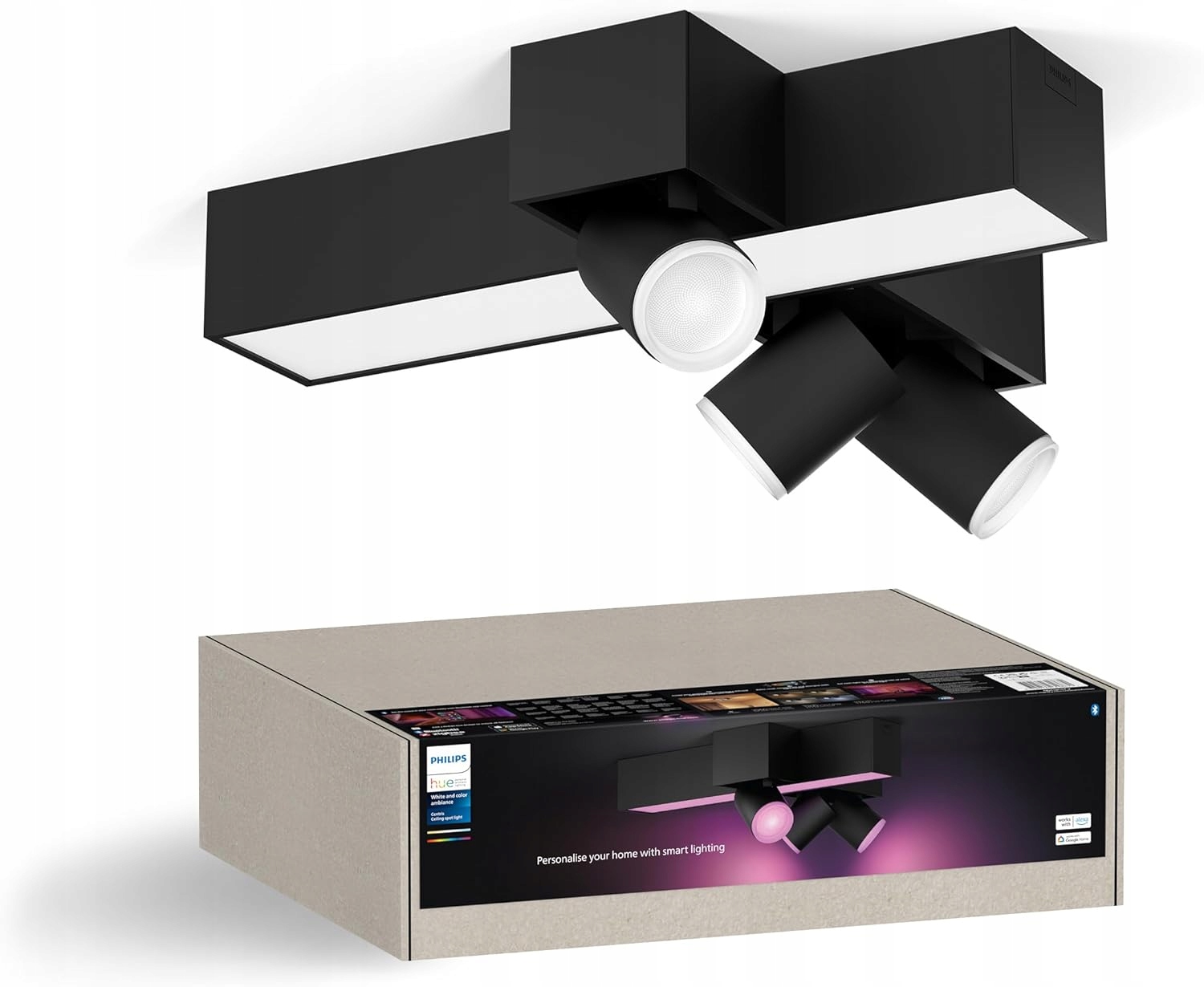 Led stropná lampa Reflektor 37.6W Rgb Tw Smart Zigbee Philips Hue Centris