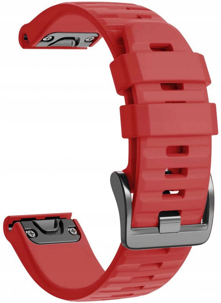 Czerwony Silikonowy Pasek Garmin Fenix 6X QuickFit