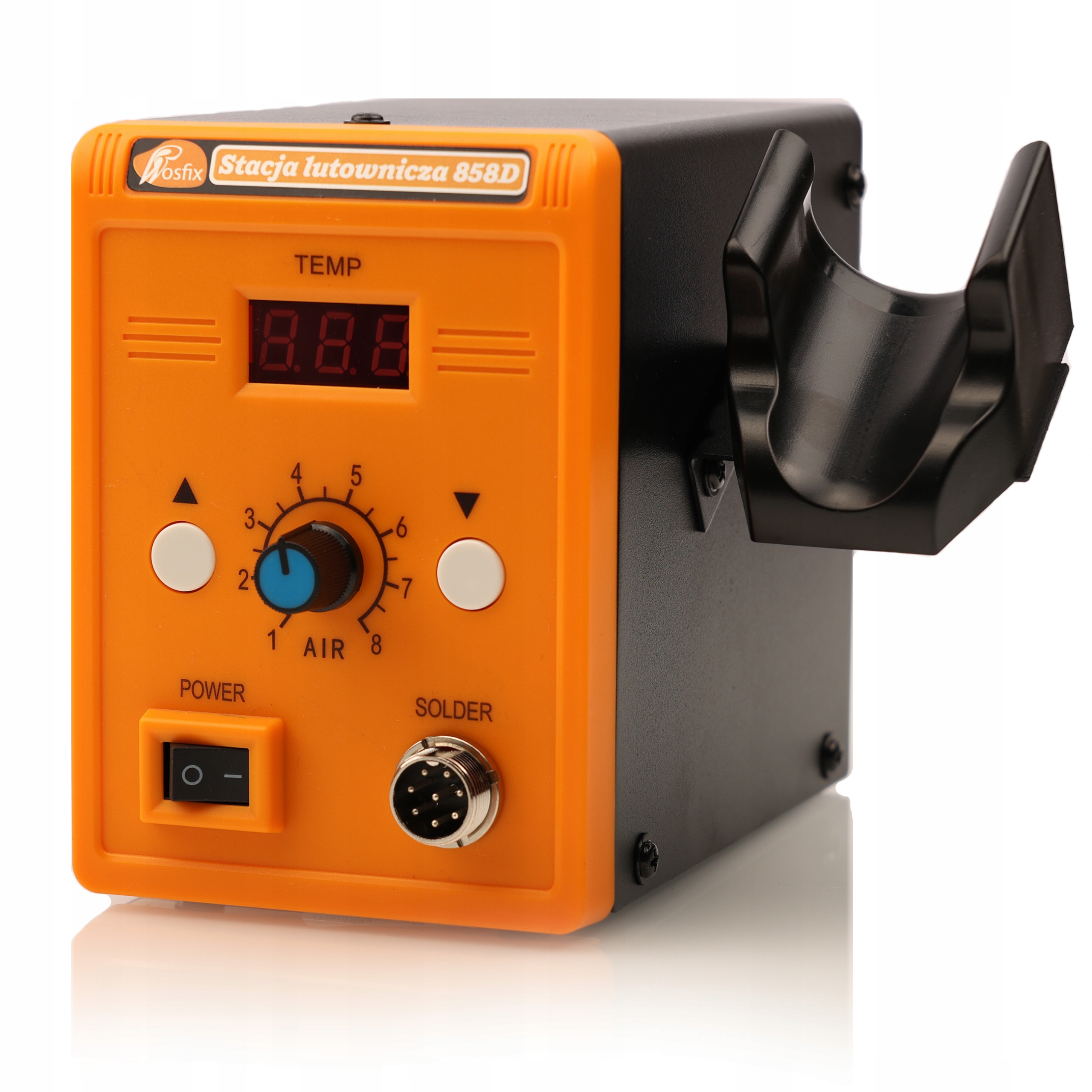 STACJA LUTOWNICZA HOT-AIR SPAWARKA PLASTIKU 858D Stan opakowania oryginalne
