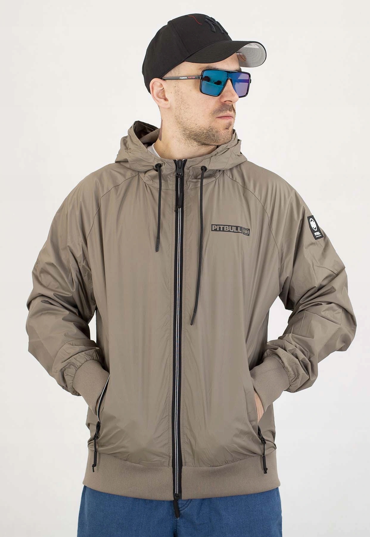 Bunda Pit Bull Jarní Athletic Logo taupe
