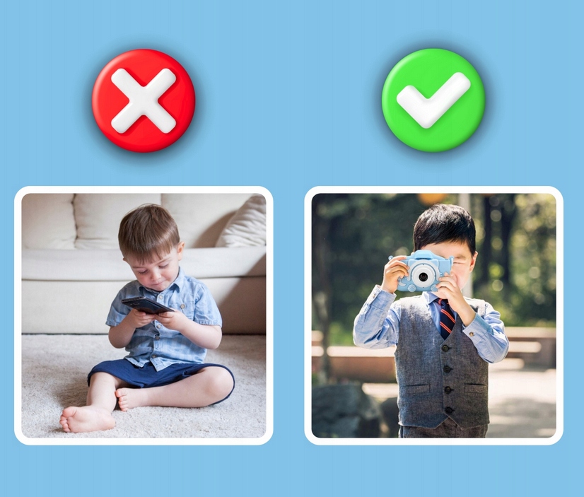 APARAT CYFROWY ZABAWKA DLA DZIECI FOTOGRAFICZNY NIEBIESKI KOTEK + KARTA 4GB EAN (GTIN) 6944716732432