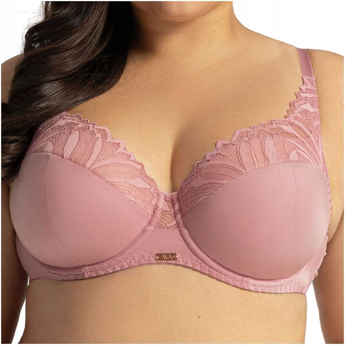 Ava 2107 Yasemin pink peony krajka růžová 100D Vyztužená podprsenka