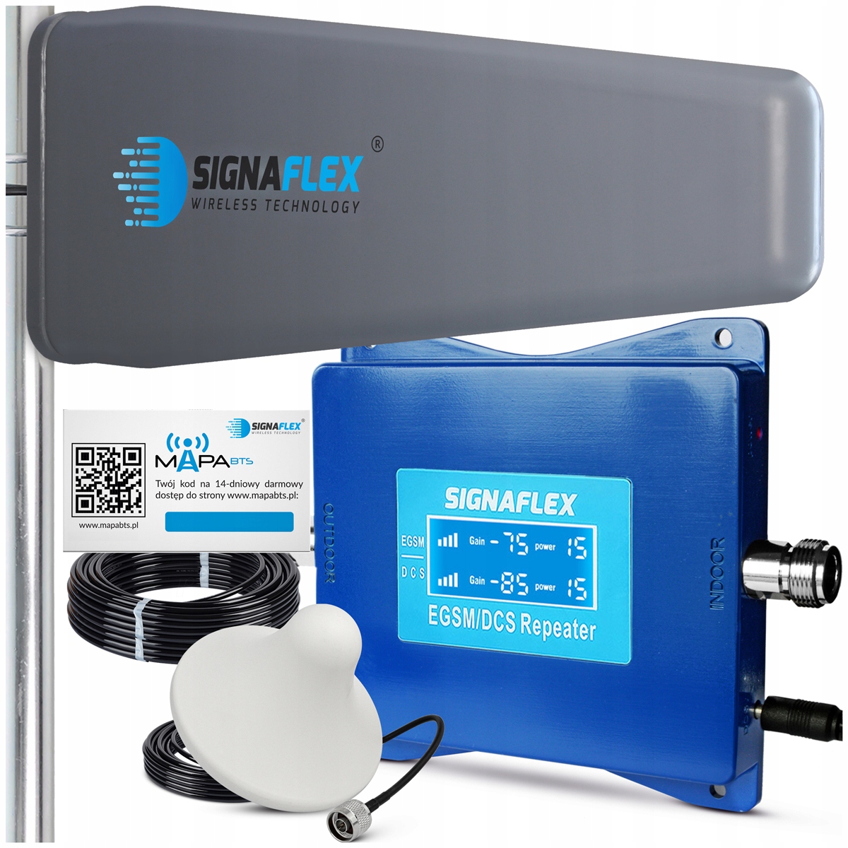 Sada Zosilňovačov Dosahu Signálu Internetu Egsm Dcs 4G Lte Antény 10 m