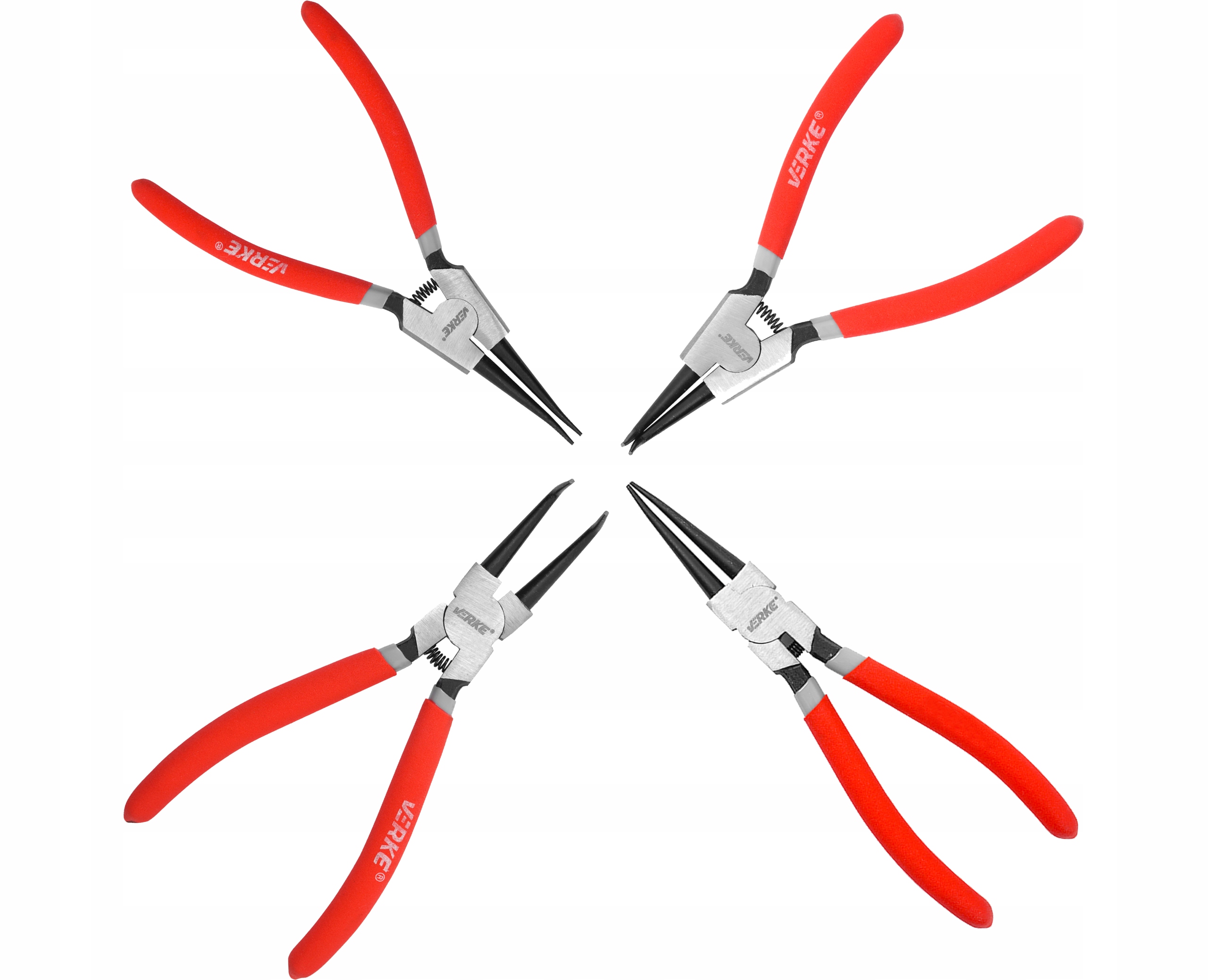 SZCZYPCE DO PIERŚCIENI SEGERA ZESTAW SZCZYPIEC ZEWNĘTRZNE WEWNĘTRZNE 4 SZT Kod producenta V06390+V06391+V06392+V06393