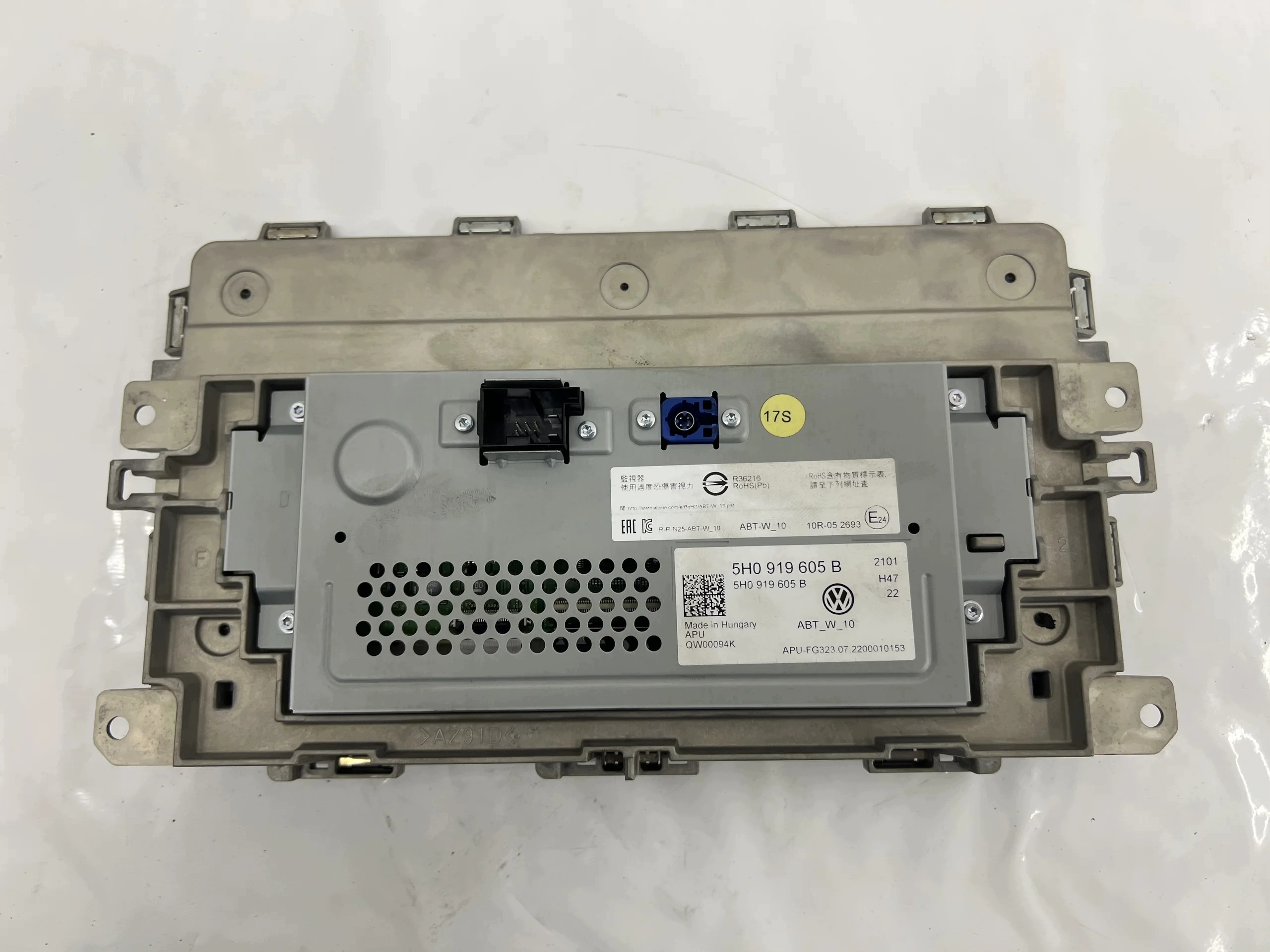 RADIO navigation NAVI EKRAN bildschirm, VW GOLF VIII 5H0919605B EU