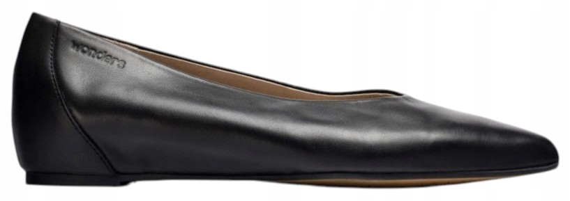 Černé Dámské Kožené Baleríny Pohodlné Stylové Módní Baleríny Wonders 39